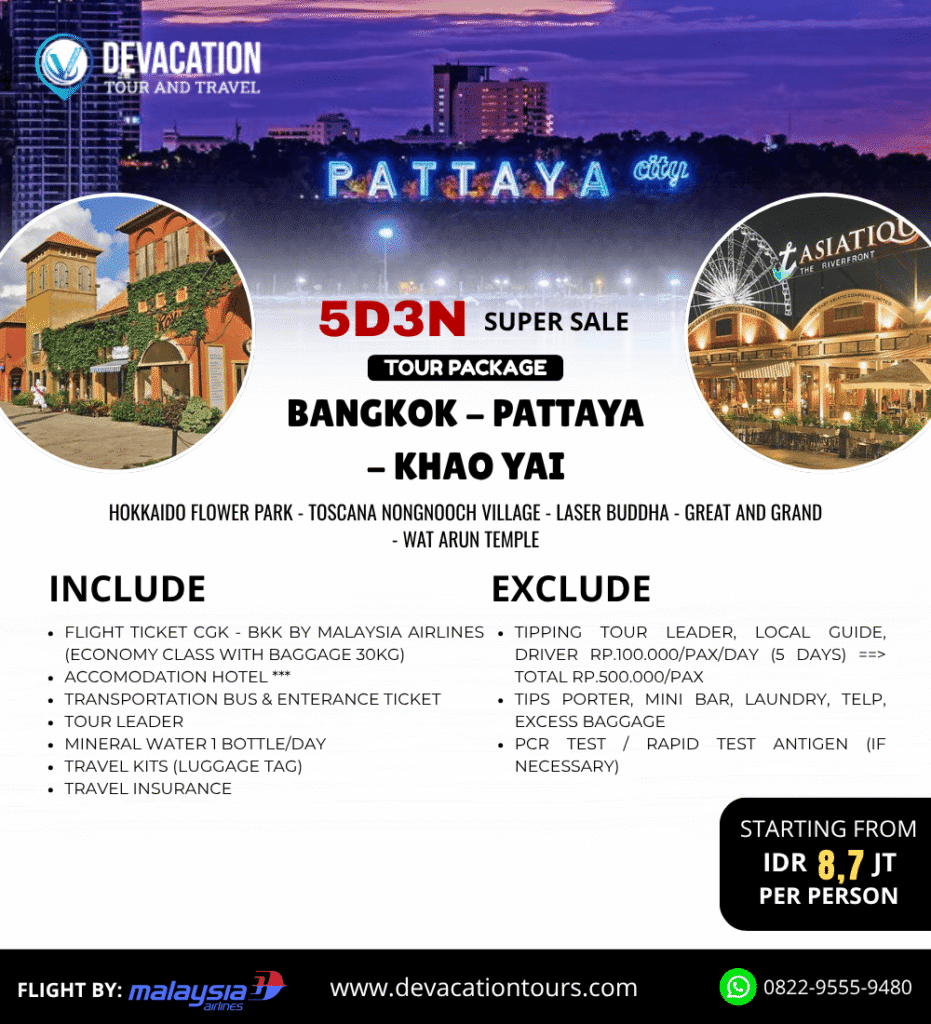 paket tour thailand 2025